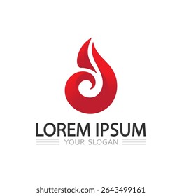 Strong and fierce fire logo concept for energy and heat related businesses