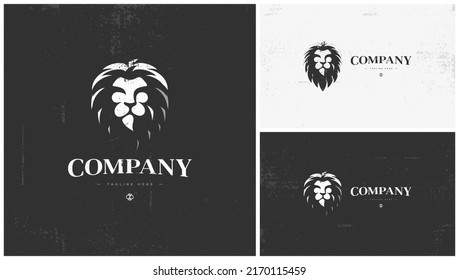 Strong And Fierce Lion Face Logo