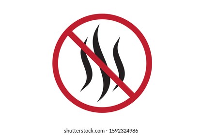 Strong flavors are forbidden symbol. No bad smells icon. Vector illustration for print or banners.