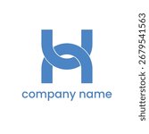 A strong, geometric logo featuring two bold, interlocking shapes forming an 