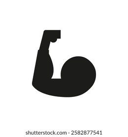 Strong hand icon Symbol mark in Outline style