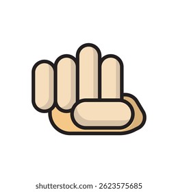 Strong hand icon vector illustration. 