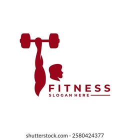 Strong Hand logo design. Strong Man Fitness and Gym Logo Design Vector