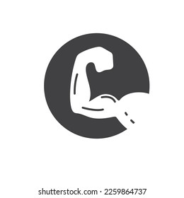 strong or health  icon vector concept design template web