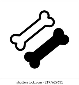 Strong healthy bones icon. Human health medical pictogram. Outline sign useful for packaging web graphic design. Medicine, healthcare concept. Editable vector illustration isolated on white background