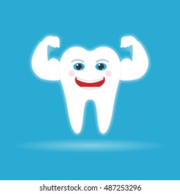 Strong healthy tooth.