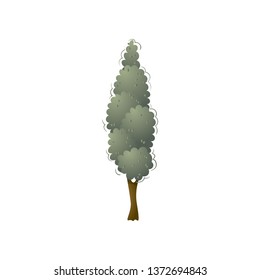 Strong high tree, botanical garden type for farm design