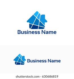 Strong House Logo design template