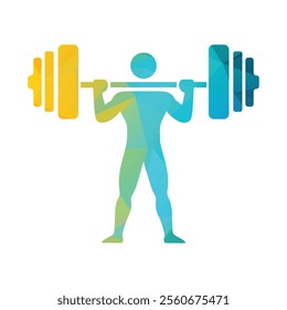 Strong Human Gym Logo Vector Illustration 