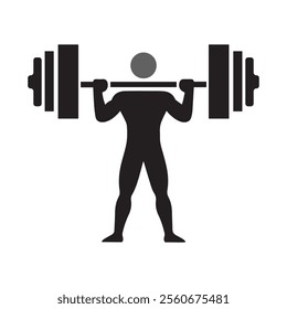 Strong Human Gym Logo Vector Illustration 