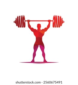 Strong Human Gym Logo Vector Illustration 