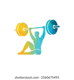 Strong Human Gym Logo Vector Illustration 