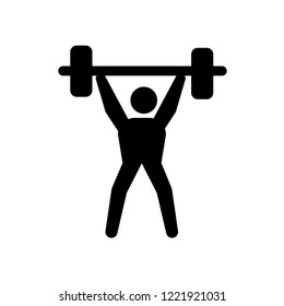 strong human icon. Trendy strong human logo concept on white background from Feelings collection. Suitable for use on web apps, mobile apps and print media.