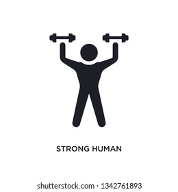 strong human isolated icon. simple element illustration from feelings concept icons.