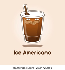 Strong Iced Americano Coffee caffeine