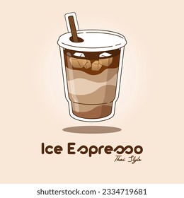 Strong Iced Espresso Coffee caffeine
