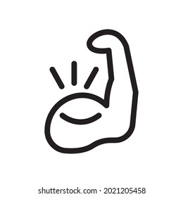 gráfico vectorial de ilustración de icono fuerte