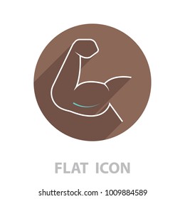 Strong icon. Muscles