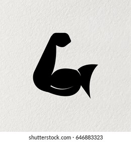 Strong icon. Muscles