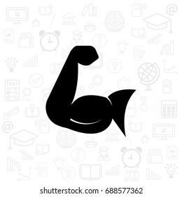 Strong icon. Muscles