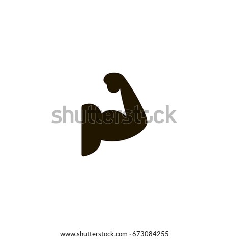strong icon. sign design