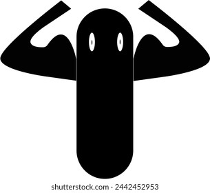 Strong icon symbol glyph for indicates 