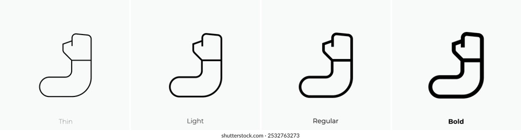 strong icon. Thin, Light Regular And Bold style design isolated on white background