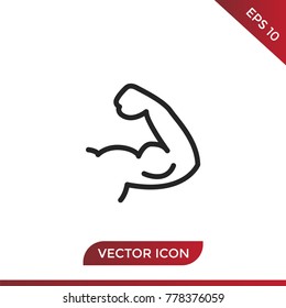 Strong icon vector