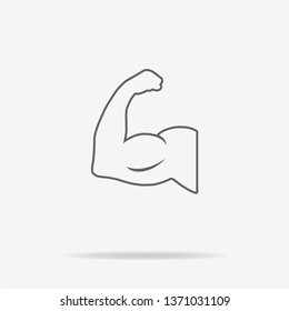 Strong icon. Vector concept illustration for design.
