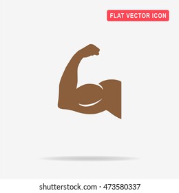 Strong icon. Vector concept illustration for design.