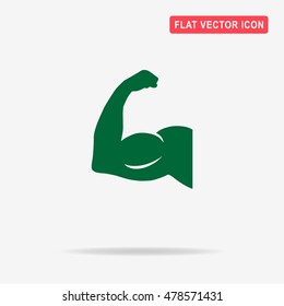 Strong icon. Vector concept illustration for design.