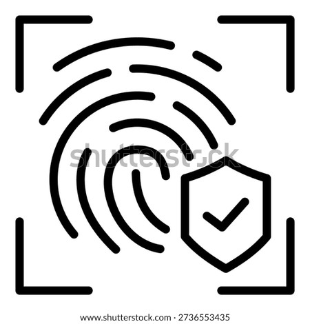 Strong Identity Icon Element For Design