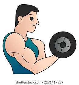 Fuerte elemento de diseño de ilustración para sitio web, aplicaciones, icono, componente, impresión, documento, diseño de afiches.
