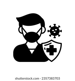 Strong Immunity icon in vector. Illustration