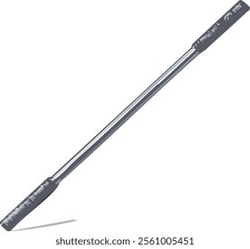 strong iron rod in gray