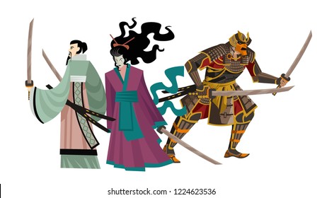 strong japanese samurai team