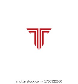 Strong Letter T Vector Logo Template