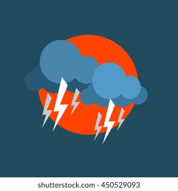 Strong Lightning Storm Natural Force Sticker