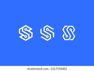 strong logo for digital business or technology company