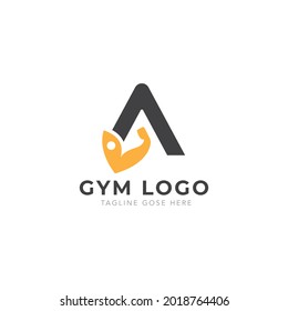 Logotipo fuerte Carta A, diseño creativo, icono o logotipo de símbolo
