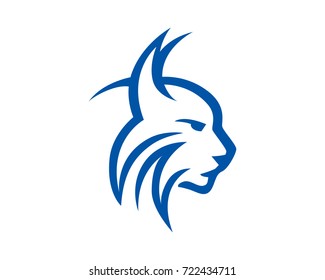 Strong Lynx Head Illustration