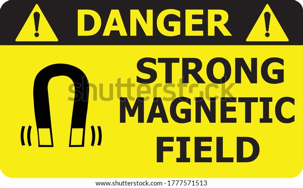 Strong Magnetic Field Printable Vector Image Stock Vector (Royalty Free ...