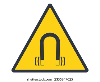 Vector de símbolo de campo magnético fuerte
