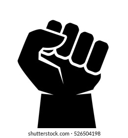 Strong man fist icon vector illustration isolated on white background