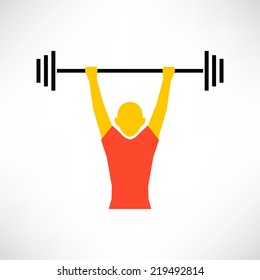 Strong man icon