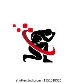 Strong Man Logo Images Stock Photos Vectors Shutterstock