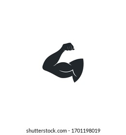 strong man vetor icon logo for fitness centre or bodybuilder concept illustration design 