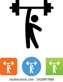Strong Man Weight Training Icon
