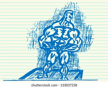 Strong man/Bodybuilder/Muscles