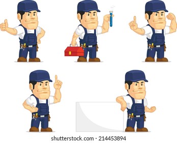 Strong Mechanic Mascot 7